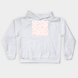 Blush Contrast Brushstrokes Kids Hoodie